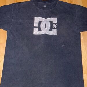 DC Black Short Sleeve Tee with Logo